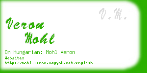 veron mohl business card
